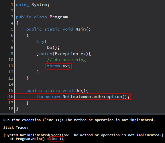 C Exception Behavior Null Playground